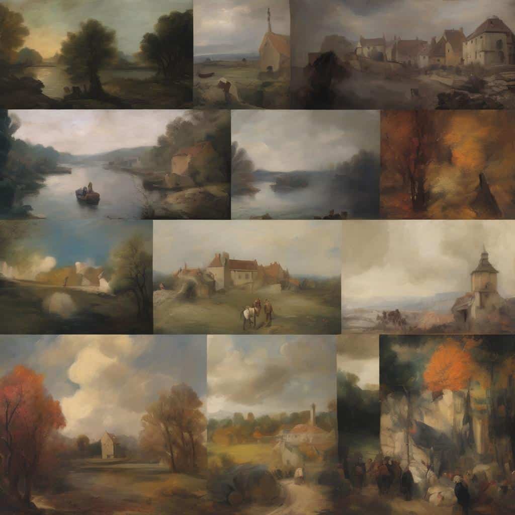 Παραδοσιακή τέχνη και φυσικά τοπία σε πίνακες ζωγραφικής.